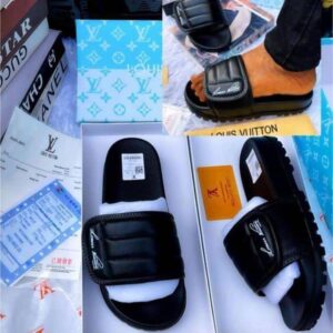 *STOCK: ~*ORIGINAL LOUIS VUITTON SLIDE* *Update📢📢📢”* 🔥🦍🏆*   *Size: 39,40,41,42,43,44,45*   **Color* :     *Box: fully boxed*