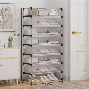 SHOE CABINET DUSTPROOF STORAGE SHELF