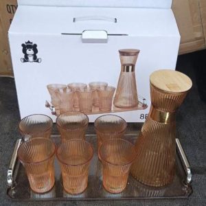 8 PC’s cups and Jug drinking set