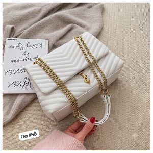 Luxurious chic quilted shoulder bag