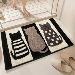 Thick Absorbent Bathroom Footmat Size 50*80 N7000