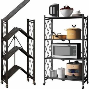 FOUR LAYER COLLAPSIBLE STORAGE RACK