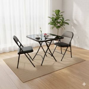High quality Modern Table Set with Folding Chairs