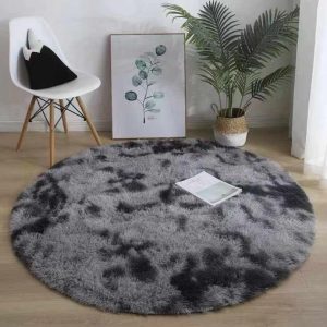 Fluffy rugs round shape