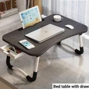 Foldable Laptop Table With Drawer