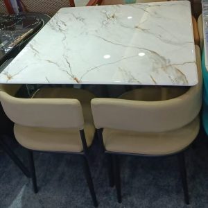 4 Seater Marble Dining Set