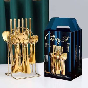 Thick gold spoon set  #15,000