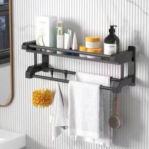 Single bathroom shelf