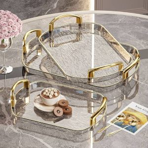 3pcs rectangular Luxury Tray Set