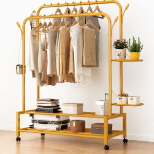 Gold clothes rack