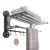 Multi Pole Bathroom Towel Drying Rack Punch Free