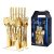 24pcs gold cutlery set